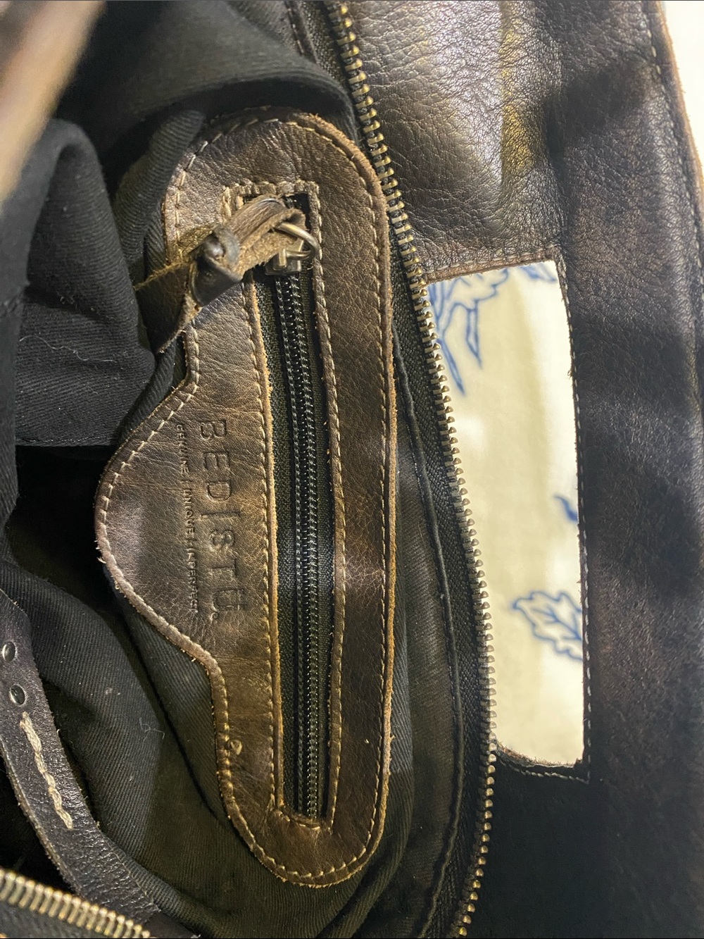 BED|STU Orchid Black Rustic Woven Leather Messenger Bag - Picture 11 of 16